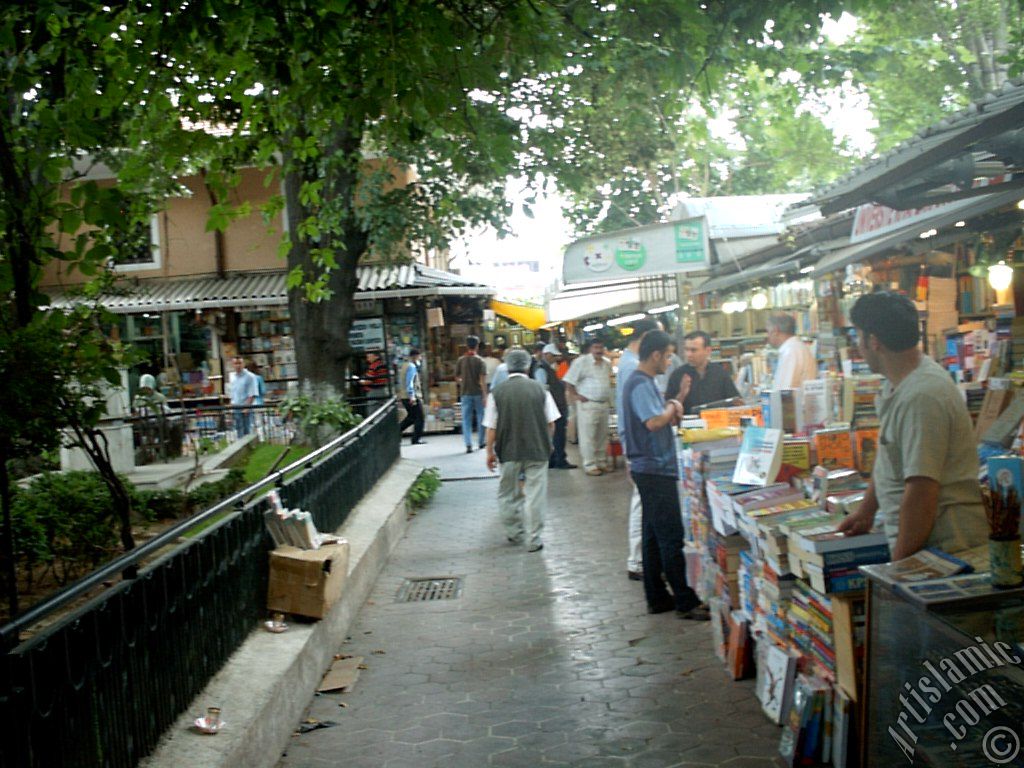 Historical Sahaflar (Book market) in Beyazit district in Istanbul city of Turkey.

