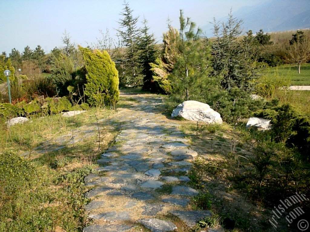 View of Botanical Park in Bursa city of Turkey.
