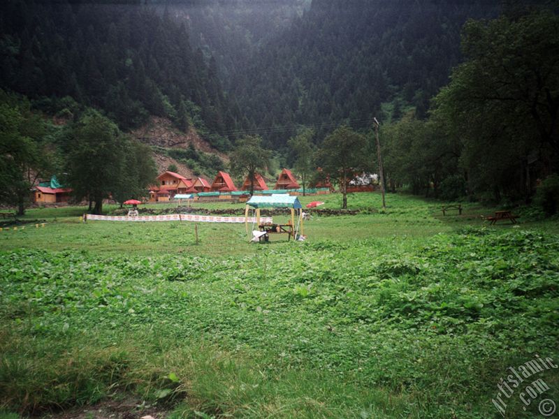 View of Uzungol high plateau located in Trabzon city of Turkey.
