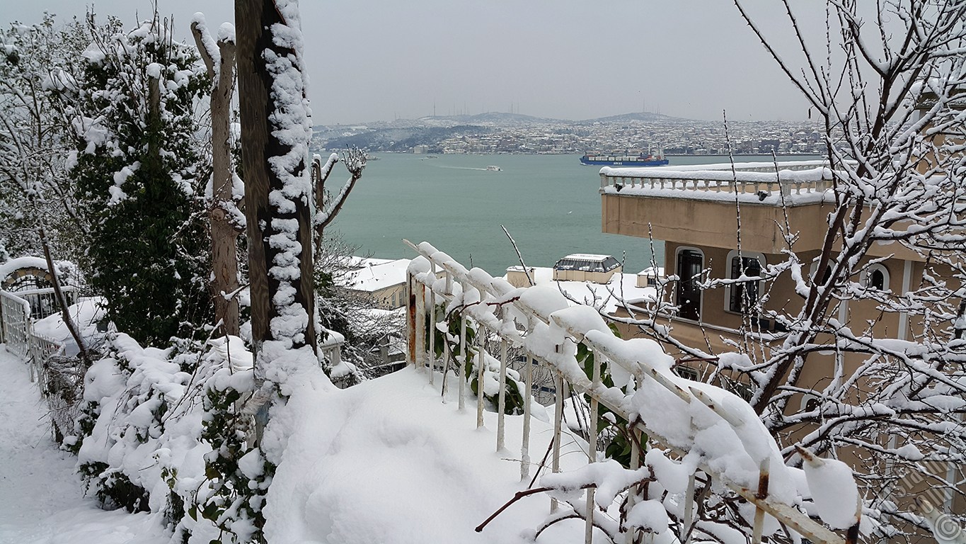 Special winter and snow photos taken in February 2015 in Fatih, Zeyrek, Persembe Pazari, Eminonu, Karakoy, Cihangir, Findikli, Kabatas districts of Istanbul city of Turkey.
