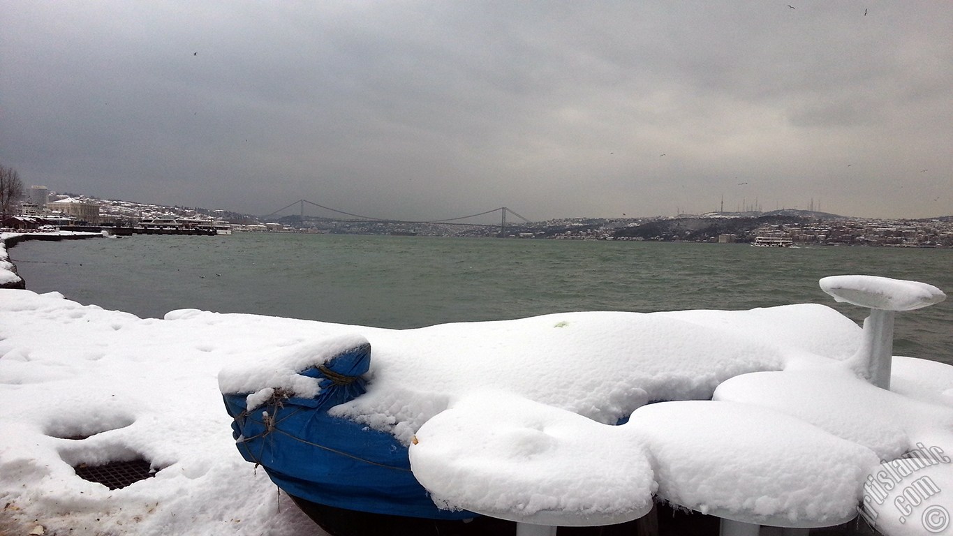 Special winter and snow photos taken in February 2015 in Fatih, Zeyrek, Persembe Pazari, Eminonu, Karakoy, Cihangir, Findikli, Kabatas districts of Istanbul city of Turkey.
