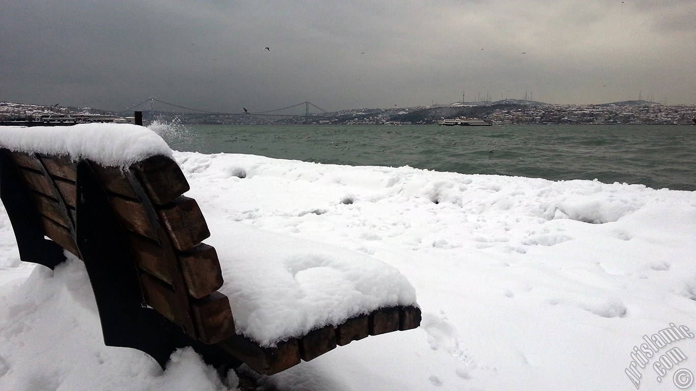 Special winter and snow photos taken in February 2015 in Fatih, Zeyrek, Persembe Pazari, Eminonu, Karakoy, Cihangir, Findikli, Kabatas districts of Istanbul city of Turkey.
