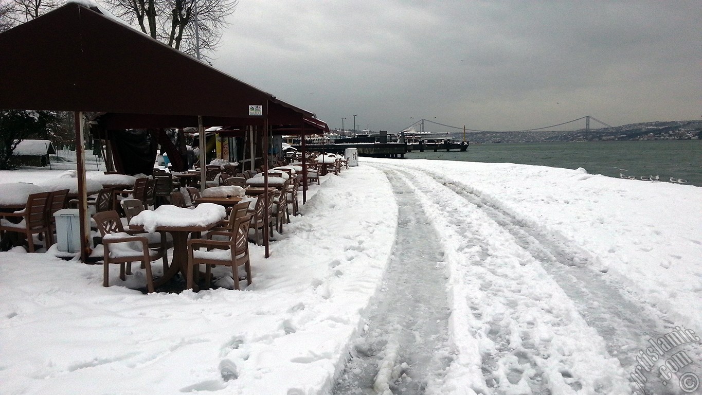 Special winter and snow photos taken in February 2015 in Fatih, Zeyrek, Persembe Pazari, Eminonu, Karakoy, Cihangir, Findikli, Kabatas districts of Istanbul city of Turkey.
