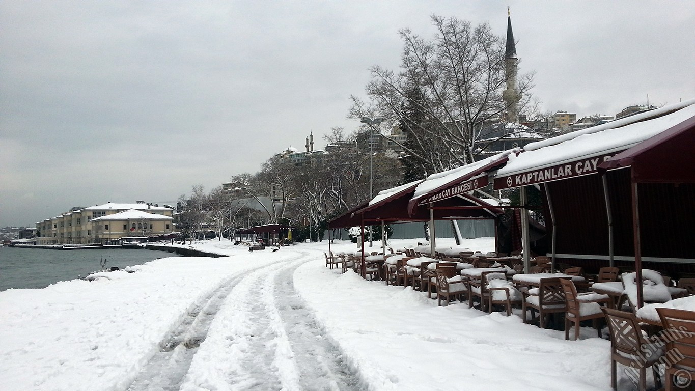 Special winter and snow photos taken in February 2015 in Fatih, Zeyrek, Persembe Pazari, Eminonu, Karakoy, Cihangir, Findikli, Kabatas districts of Istanbul city of Turkey.
